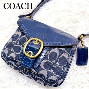 Coach Bleecker Signature Denim Jessie Swing Bag